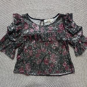 Saltwater luxe sequin Top Sz Small